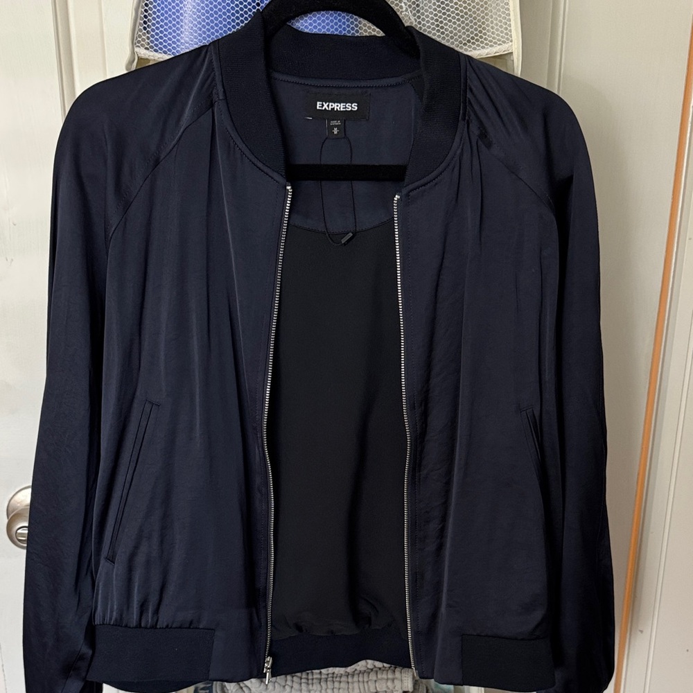 Express Women's Navy Bomber Jacket